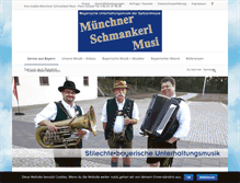 Tablet Screenshot of muenchner-schmankerl-musi.de